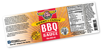 bbq sauce label design