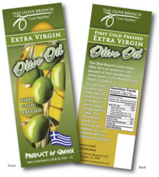 Greek Olive Oil Label Design, CPG, Chicago